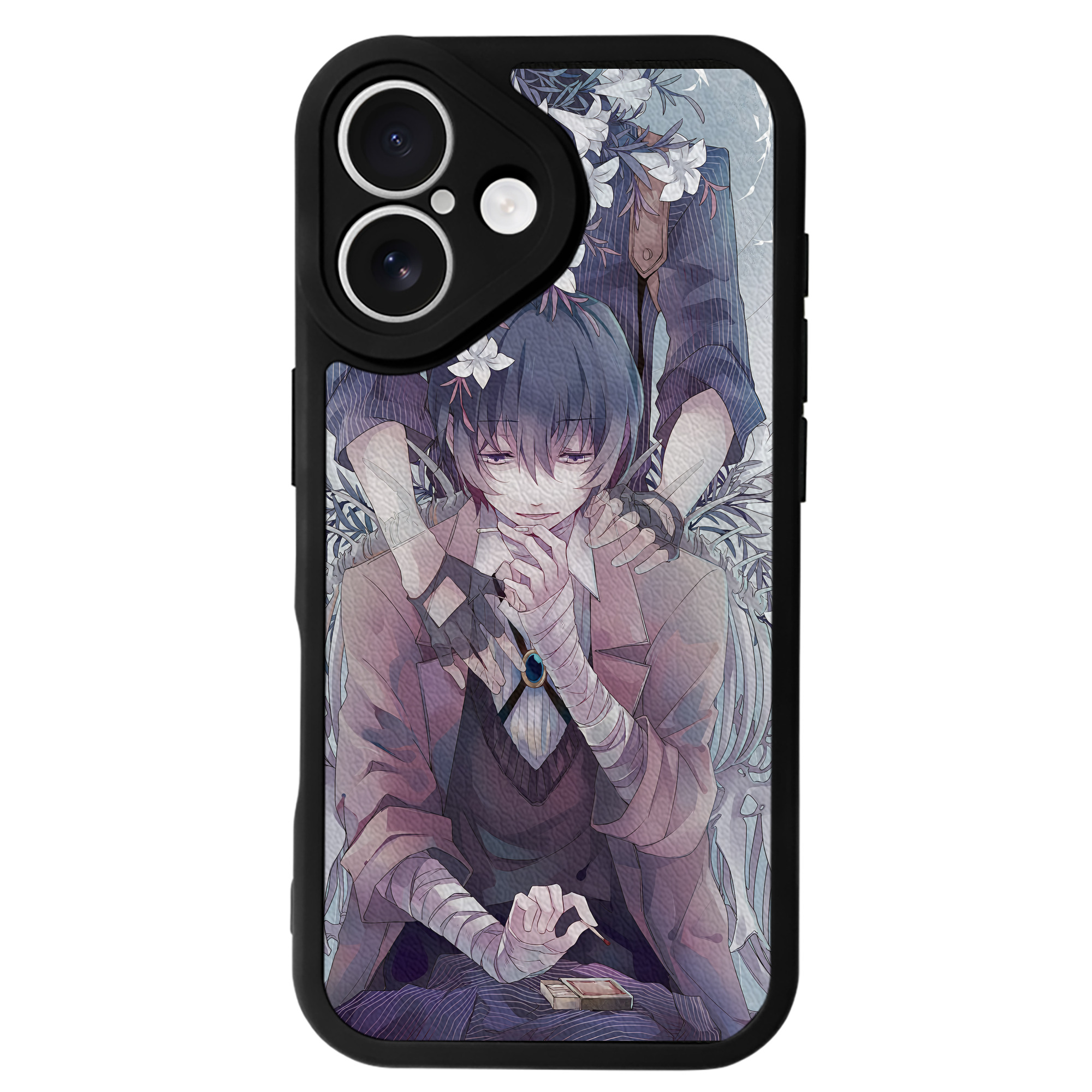 （画像用） 文豪ストレイドッグス Bungo Stray Dogs 【iPhone 16シリーズ対応】シリコンスマホケース（レザー調） 材質：シリコン